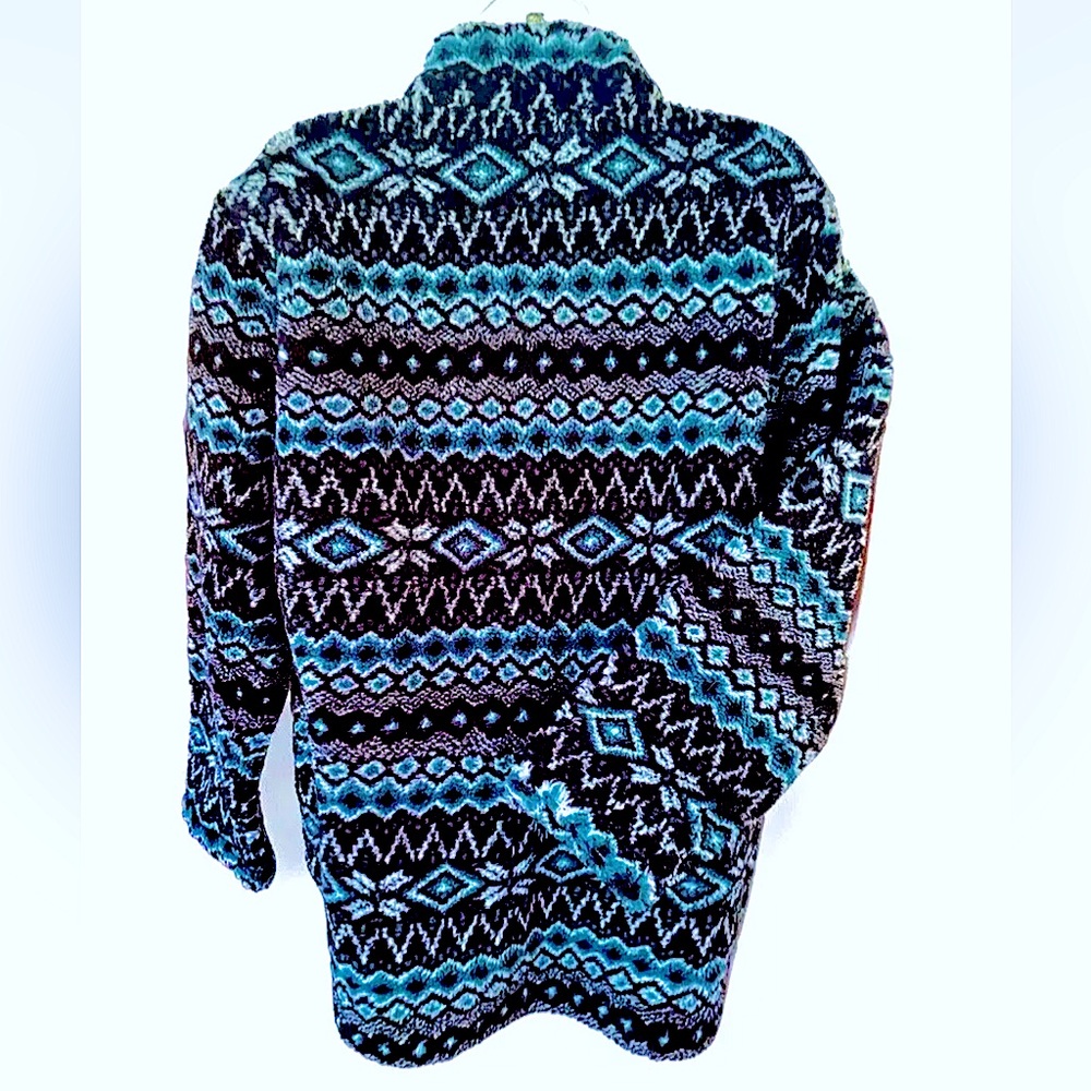 Denim & Co Nordic Stripe Print Toggle Drawstring … - image 5